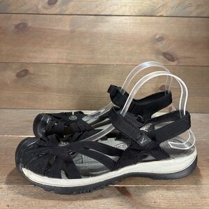 keen rose womens size 10.5 shoes black athletic slingback comfort sandals